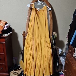 Yellow Sleeveless Dress